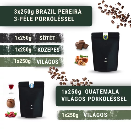 Kezdő Csomag - Belépő a specialty kávék világába - 4x250g 