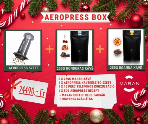 Aeropress + 2 x 250g Szemes kávé